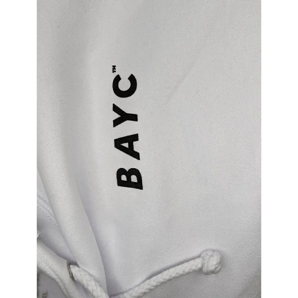 BORED APE YACHT COMPANY I LOVE BAYC APE FEST 2021 EXCLUSIVE WHITE HOODIE XL